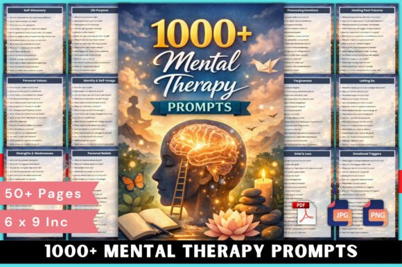 1000 Mental Therapy Prompts: A Practical Guide to Structured Self-Reflection