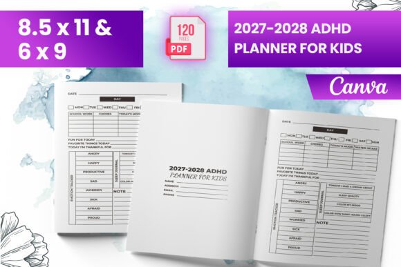 2027-2028 ADHD Planner for Kids