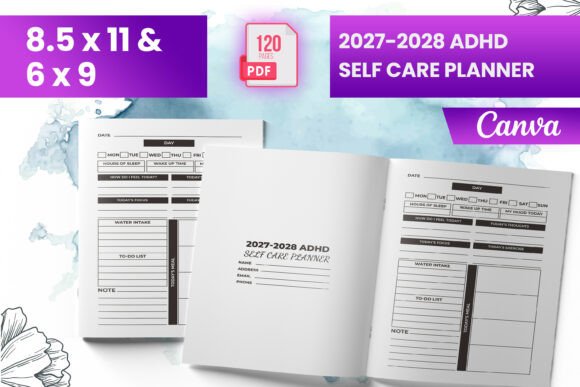 2027-2028 ADHD Self Care Planner KDP: A Practical Tool for Executive Function Support