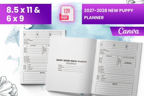 2027-2028 New Puppy Planner KDP: A Complete System for Raising Your Pup