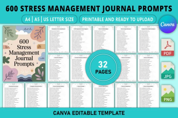 600 Stress Management Journal Prompts: A Practical Guide to Building Emotional Resilience