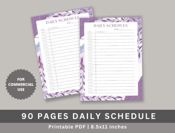 90 Pages Daily Schedule KDP: Purposeful Planning for Low-Content Publishers