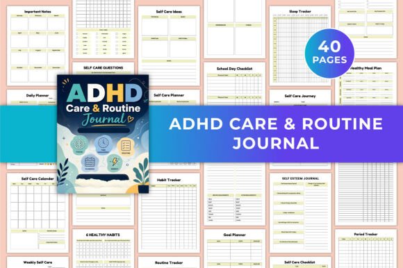 ADHD Care Routine Journal Template