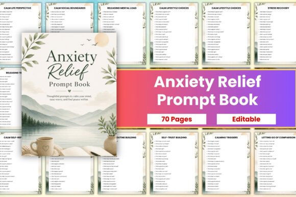 Anxiety Relief Prompt Book: A Design System for Inner Peace