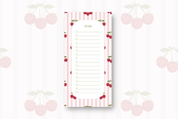 Cherry to Do List Template for Better Daily Planning