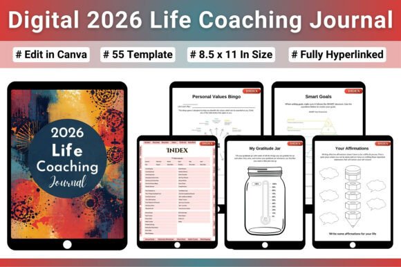 Digital 2026 Life Coaching Journal