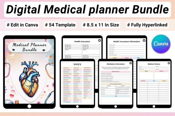 Digital Medical Planner Bundle