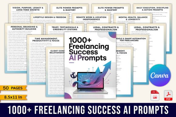 Evaluating 1000 Freelancing Success AI Prompts as an All-in-One Planning System