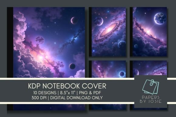 Galaxy KDP Notebook Cover: 10 Unique Designs for Publishers
