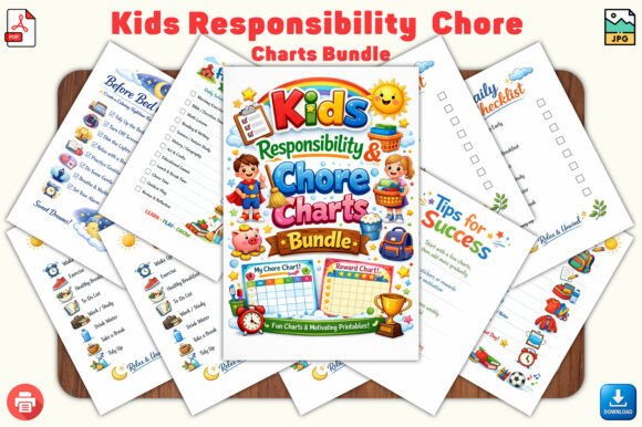 Kids Responsibility Chore Charts Bundle: A Strategic Tool for Building Lifelong Habits