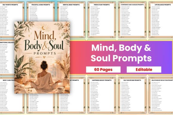 Mind, Body Soul Prompts for Balanced Living