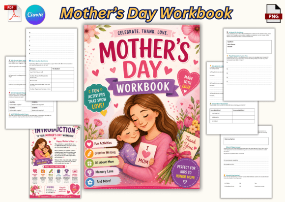 Mother's Day Workbook for Kids