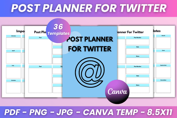 Post Planner for Twitter KDP Interior — A Practical Content Organization Tool