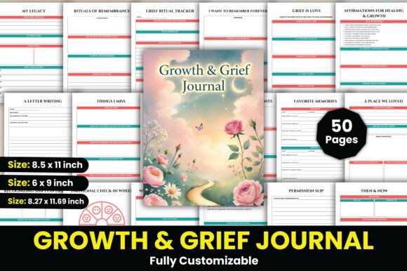The Growth Grief Journal: A Guided Path Through Loss and Healing