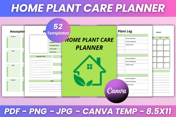 The Ultimate Guide to the Home Plant Care Planner Kdp Interior: Organize Your Green Space with Canva’s Fully Editable Templates